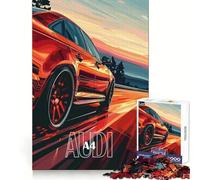 Puzzle Audi Rouge Grande Vitesse pour Adultes, 1000 pièces, Casse-tête Mental, détente et Art Assembler, Cadeau spécial (50x75cm)
