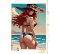 Puzzle · Aurelia, la Feuille enchantée | Une journée à la plage · 1000 pièces · Format assemblé 64 × 48 cm · CALVENDO Puzzle