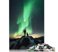 Puzzle Aurora Night With My Dog 500 pièces, jeu éducatif en bois pour adultes, 500 pièces (52 x 38 cm)