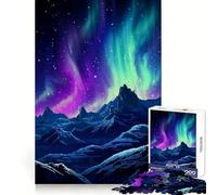 Puzzle Aurora Pixel Art de 1000 pièces pour Adolescents stimule la réflexion, apaise et distrait, découpe Nette, (38x52cm)