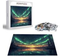 Puzzle Aurore 2000 Pièces Adultes, Puzzle 2000 Pièces pour Adultes et Enfants à Partir de 14 Ans, Lac Puzzles Bois de Qualité Supérieure avec Une Boîte d'emballage Exquise, Cadeau Femme/Homme B-2345