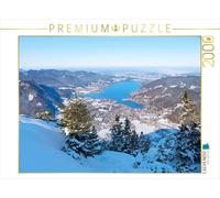 Puzzle · Aussicht vom Wallberg Gipfel Auf den Tegernsee | Winterlandschaft in Oberbayern · 2000 pièces · Format assemblé 90 × 67 cm · CALVENDO Puzzle