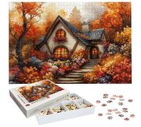 Puzzle Automne 6000 Pièces Adultes, Puzzle 6000 Pièces pour Adultes et Enfants à Partir de 14 Ans, Cabine Puzzles Bois de Qualité Supérieure avec Une Boîte d'emballage Exquise, Cadeaux de Noël H-224