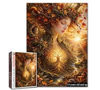 Puzzle Automne Puzzle Mère Nature Arbre de Vie Puzzle 1000 Pièces Adulte | Puzzle Mère Nature Automne Puzzle Arbre de Vie Automne Puzzle Forêt d’Automne Animaux Puzzle Forêt Enchantée 1000 Pièces