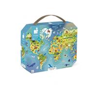 Janod The World Puzzle 100 Pieces Multicolore