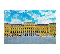 Puzzle Autriche 200 pièces Château de Schönbrunn Vienne Jeu de Puzzle Œuvre d'art Souvenir de Voyage 35 x 25 cm