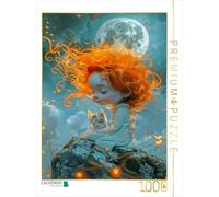 Puzzle · Avant de t'endormir | Une rousse avec un chaton · 1000 pièces · Format assemblé 64 × 48 cm · CALVENDO Puzzle