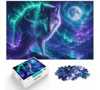 Puzzle avec 1000 Pièces avec Anime Mystical Wolf, 1000pcs (40x28cm) | Pour les heures calmes avant le Nouvel An : ce puzzle 1000 pièces adulte convient aux loisirs calmes sans écran.