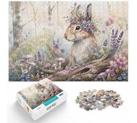 Puzzle avec 1000 Pièces avec Flower Squirrel Artwork, 1000pcs (40x28cm) | Pour une pause calme pendant l'Avent : ce puzzle adulte 1000 pièces se prête à un moment partagé pendant les fêtes.