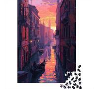 Puzzle avec 1000 Pièces avec Italy Venice Pixel Art, 38x26cm/1000pcs | Pour se détendre après Noël : ce puzzle adulte 1000 pièces offre une activité calme entre deux moments festifs.