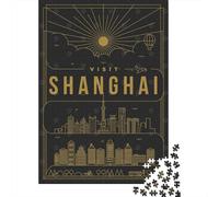 Puzzle avec 1000 Pièces avec Shanghai China, 70x50cm/1000pcs