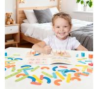 Puzzle avec Alphabet - 6,81 X 6,81 dans Puzzle avec Alphabet, Puzle en Bois | pour Les avec des Compétences Moteurs, Les Bébés Jouent dans Une Salle De Noël d'anniversaire Convient Aux Petits