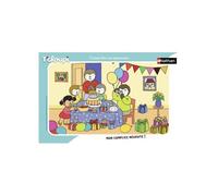 Puzzle Avec Cadre T Choupi Fete Son Anniversaire En Famille - 15 Pieces - Enfant - Dessin Anime