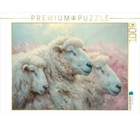 Puzzle · avec Les Moutons | Les trois jolies filles · 1000 pièces · Format assemblé 64 × 48 cm · CALVENDO Puzzle