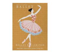 Puzzle avec Motif Prima Ballerina Ballet Poster pour Adultes, 500 PCS