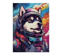 Puzzle avec Motif Space Dog Explorer-149 pour Adultes, 500 PCS