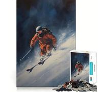 Puzzle Aventure Alpine 1000 Pièces Jeu Stimulant Le Cérébral Assemblage Parfait sans Espace Divertissement Confortable à l'Intérieur pour Tous (50x75cm)