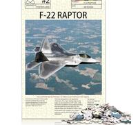 Puzzle Avion F22 Raptor 500 pièces | Puzzle | Puzzle Durable pour Adultes | Puzzle 100% Bois Haut de Gamme | Fun Games 500 pièces (52 x 38 cm)