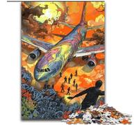 Puzzle Avion Perdu pour Adultes, Jeu de Puzzles Amusant et Relevant, Chaque Pièce Est Unique - Jeu Familial Amusant et Relevant 50x75cm