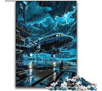 Puzzle Avion sous la Foudre 2000 pièces pour Adultes et Adolescents, Jeux Amusants, décoration Murale, Cadeaux d'anniversaire et de Noël Uniques (70x100cm)