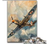 Puzzle Avion Spitfire 2000 pièces pour Adolescents, Jeu éducatif et décompressant pour Anniversaire et Noël (70x100cm)
