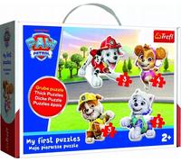 Trefl – Puzzles de tri de formes Paw Patrol Beloved Dogs – 4 grands puzzles, 2–5 pièces, dès 2 ans