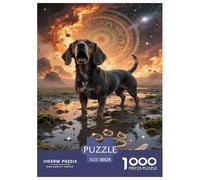 Puzzle BAigle Dog Composé De 1000 Pièces pour Adultes,Scène de crépuscule Un Jeu De Dexérité Très Difficile Puzzle Éducatif Aux Défis 38x26cm/1000pcs