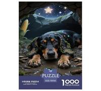 Puzzle BAigle Dog De 1000 Pièces pour Adultes,Ciel étoilé Un Jeu De Dexérité Très Difficile Puzzle Éducatif Et Stimulant Un Jeu Cadeau Original 70x50cm/1000pcs