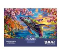 Puzzle Baleine 1000 Pièces pour Adolescents Et Enfants - Difficile Puzzles Jeu De Patience en Famille 38x26cm/1000pcs