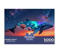 Puzzle Baleine 1000 Pièces pour Adultes Et Enfants, Défi Ludique Et Familial, Puzzles Océan de Corail, DéCoration, Idée Cadeau 38x26cm/1000pcs
