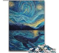 Puzzle Baleine Ciel étoilé 2000 pièces pour Adultes et Adolescents, Anti-Stress, Vacances à la Maison, Passe-Temps et Amour Entre Couples (70x100cm)