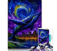 Puzzle Baleine Mystérieuse 1000 pièces pour Adultes et Adolescents, Jeux éducatifs, décoration d'intérieur, à Offrir en Cadeau à Toute la Famille (38x26cm)