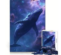 Puzzle Baleine Nébuleuse 1000 pièces pour Adultes et Adolescents, Jeu de logique, détente, découpe de précision, (38x26cm)