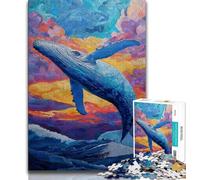 Puzzle Baleine Spirituelle 1000 pièces pour Adolescents, Jouets éducatifs et éducatifs, Jeux en Famille, Cadeaux pour Amis et Famille 50x75cm