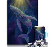 Puzzle Baleine Spirituelle 1000 pièces pour Adultes et Adolescents, Jeux éducatifs, décoration d'intérieur, à Offrir en Cadeau à Toute la Famille (75x50cm)