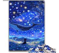 Puzzle Baleines sous Le Ciel étoilé 2000 pièces pour Adultes, à partir de 14 Ans, Casse-tête, Jeux en Famille, Cadeaux de Noël et d'anniversaire (70x100cm)