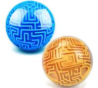 Puzzle Ball Toys 3D Puzzle Gravity Maze Ball Cadeaux pour 8, 9, 10, 11, 12 ans et plus, filles et adultes, des défis durs à mémoire de forme (bleu + doré)