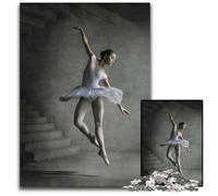 Puzzle Ballerine 1000 pièces pour Adultes Puzzles stimulants soirée de Jeux en Famille Bricolage décoratif 1000 pièces (75x50cm)