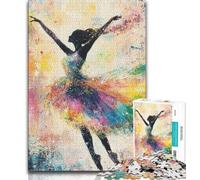 Puzzle Ballerine Fantastique 1000 Pièces pour Adultes et Adolescents, Jeux d'Activités Familiales Défiantes, Jouet DIY pour Décoration Murale Maison, Cadeaux (50x75cm)