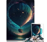 Puzzle Ballon dans l'espace 1000 pièces pour Adultes Jouets éducatifs Jeux Anti-Stress décoration d'intérieur Unique et Cadeaux (50x75cm)