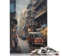 Puzzle Bangkok Thaïlande dans Le pétrole, Casse-tête rectangulaire en Papier pour Adultes, Cadeaux de Noël, 1000 pièces (75 x 50 cm)