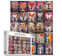 Puzzle Banksy, fille, street, pop art de 1000 pièces pour adultes, puzzle coloré, ballon, activité familiale stimulante, jeux DIY, décoration murale de la maison, cadeau, 50 x 70 cm