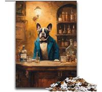 Puzzle Bar Bulldog 2000 pièces pour Adultes et Adolescents, à partir de 14 Ans, Jeu de Noël Anti-Stress, Cadeau pour Femmes (70x100cm)