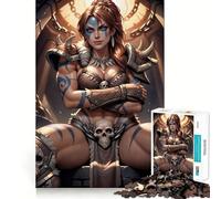 Puzzle Barbare (Iablo III), 1000 pièces, coupe lisse, pour l'apprentissage cognitif, idée cadeau pour un temps de jeu relaxant, cadeau d'anniversaire, 50 x 75 cm