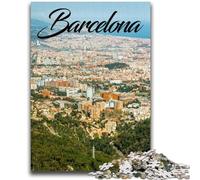Puzzle Barcelone 1000 pièces pour Adultes et Adolescents, Anti-Stress, Vacances à la Maison, Passe-Temps, Amour Entre Couples, 1000 pièces (50x75cm)