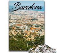 Puzzle Barcelone 1000 pièces pour Adultes et Adolescents, Jouet éducatif Anti-Stress, idéal comme Cadeau pour Toute la Famille (1000 pièces, 26x38cm)