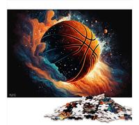 Puzzle Basket-Ball 1000 pièces Puzzles en Bois pour Adultes et Enfants à partir de 12 Ans Puzzle éducatif d'apprentissage 1000 pièces (50 x 75 cm)