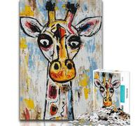 Puzzle Basquiat Girafe 1000 pièces pour Adultes et Adolescents, Jouet éducatif et éducatif, idéal comme Cadeau pour Toute la Famille (50x75cm)