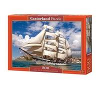 Puzzle Bateau Harbour au depart 500 pieces Multicolore G