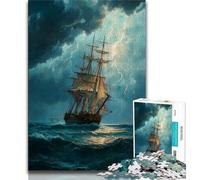 Puzzle Bateau Pirate pour Adultes et Adolescents, Difficile à réaliser, mais Amusant et Humoristique, Cadeau d'anniversaire, Cadeaux, Art Mural (38x26cm)